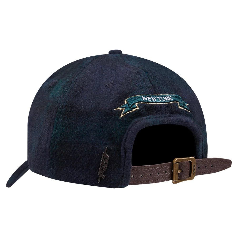 NFL NEW YORK JETS PRO PREP PLAID DAD HAT (FOREST GREEN/MIDNIGHT NAVY) - Image 4