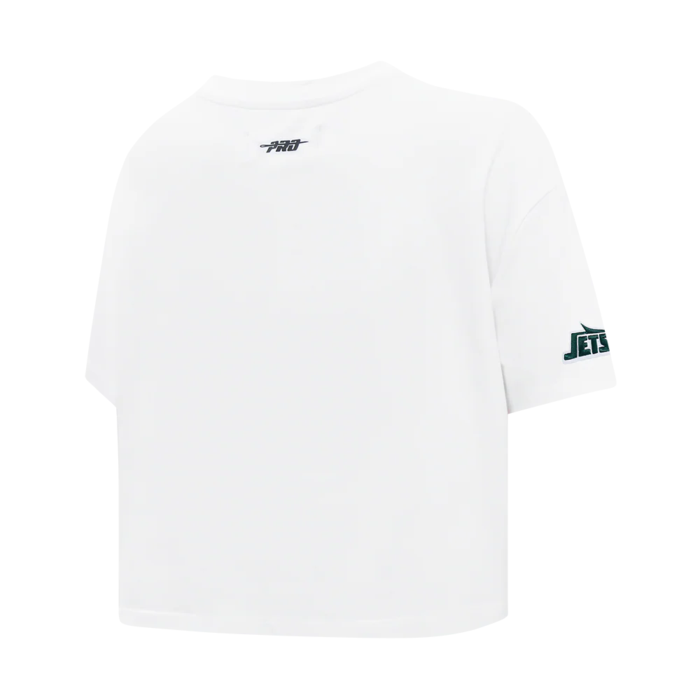 NFL NEW YORK JETS SCRIPT TAIL WOMEN'S SJ BOXY TEE (WHITE) - Image 12