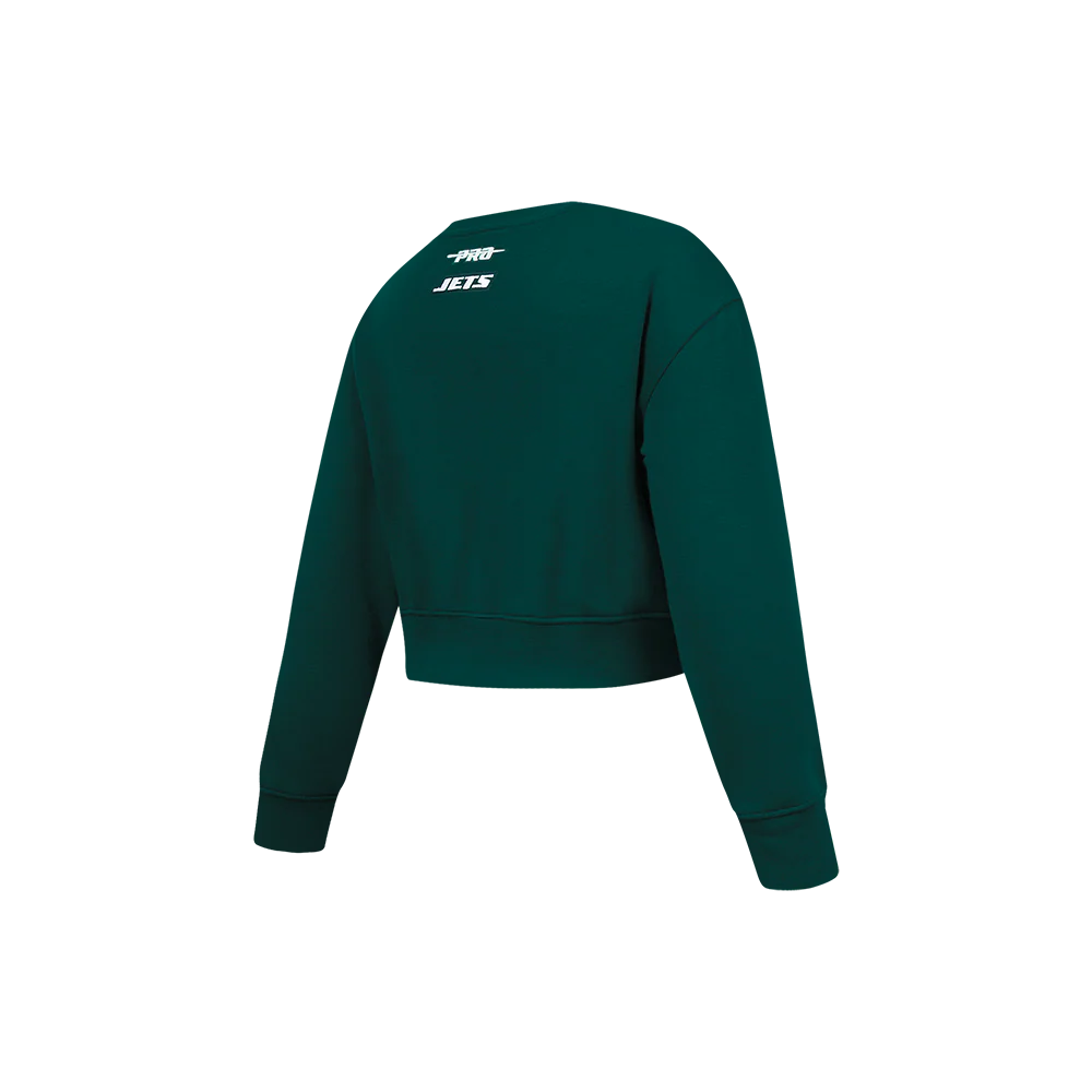 NFL NEW YORK JETS CLASSIC LITTLE GIRL'S FLC CREWNECK (FOREST GREEN) - Image 4
