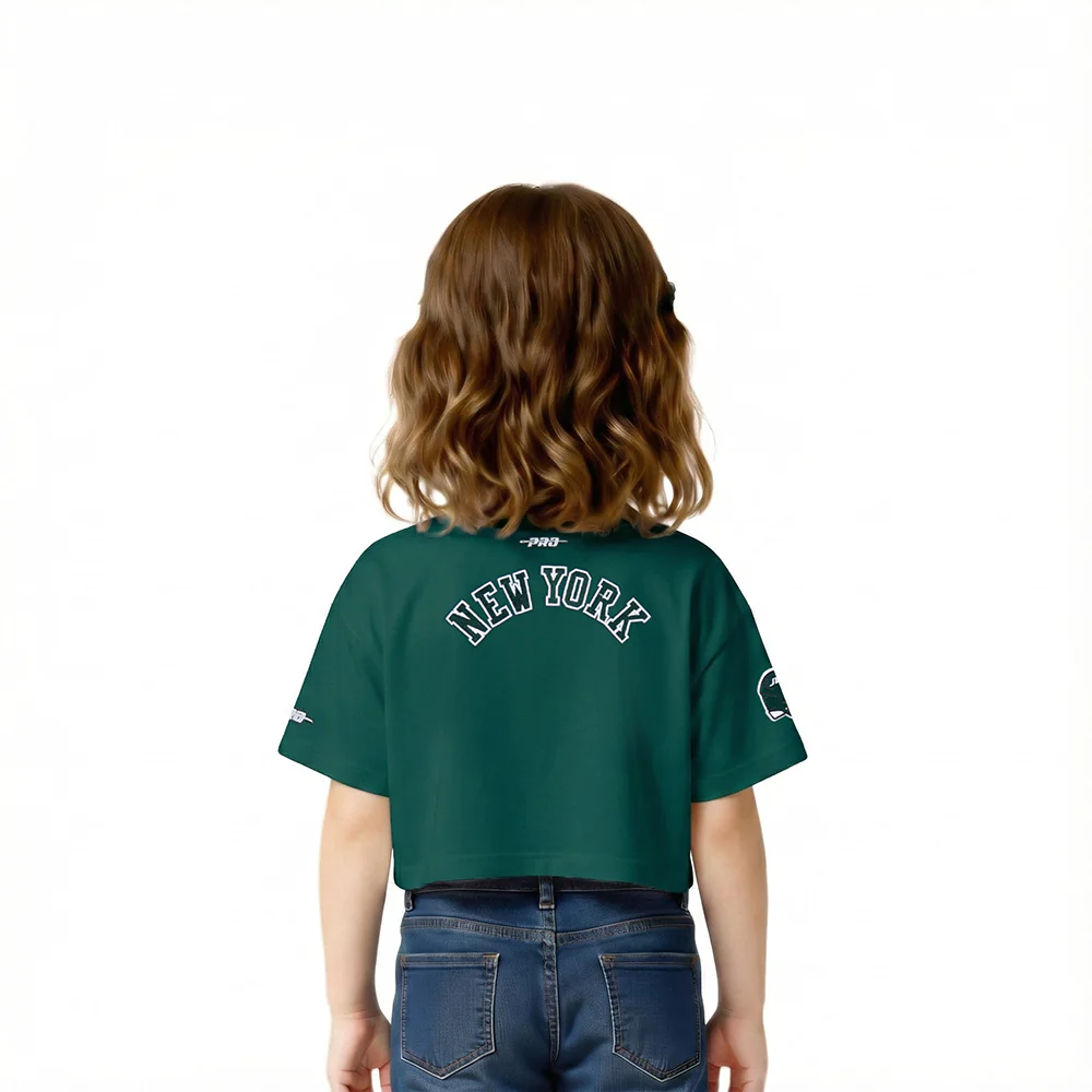 NFL NEW YORK JETS CLASSIC TODDLER GIRLS SHORT SLEEVE BOXY TEE (FOREST GREEN) - Image 2