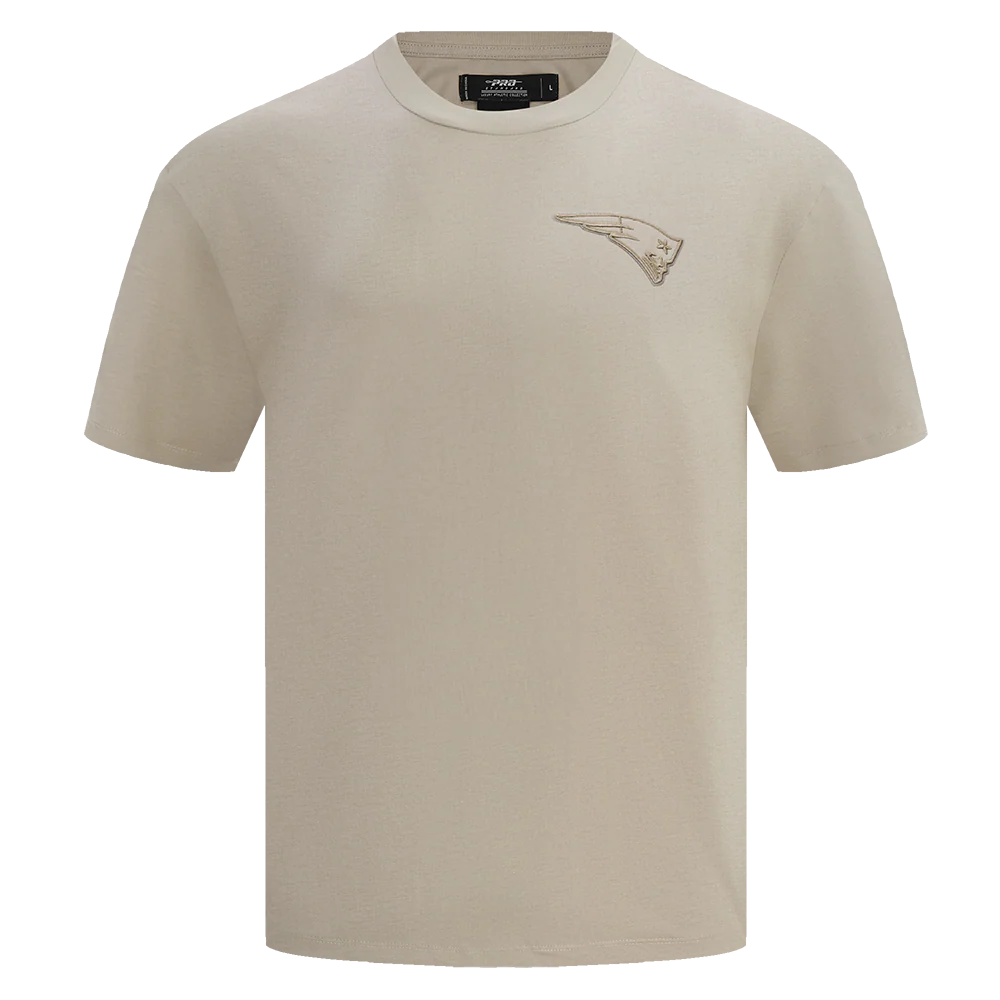 NFL NEW ENGLAND PATRIOTS NEUTRAL MEN'S CJ DROP SHOULDER TEE (TAUPE)
