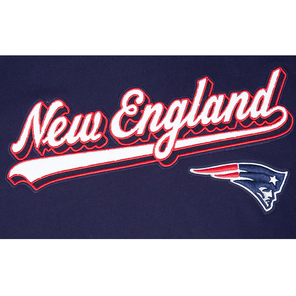 NFL NEW ENGLAND PATRIOTS SCRIPT TAIL MEN'S RIB FLC PO HOODIE (MIDNIGHT NAVY/RED/MIDNIGHT NAVY) - Image 13