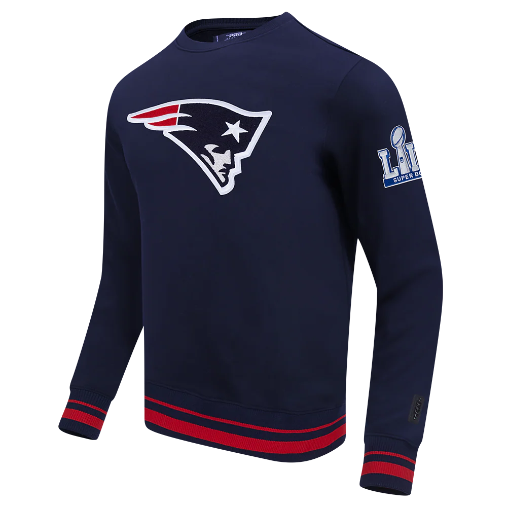 NFL NEW ENGLAND PATRIOTS MASHUP MEN'S RIB CREWNECK (MIDNIGHT NAVY/RED/MIDNIGHT NAVY) - Image 10