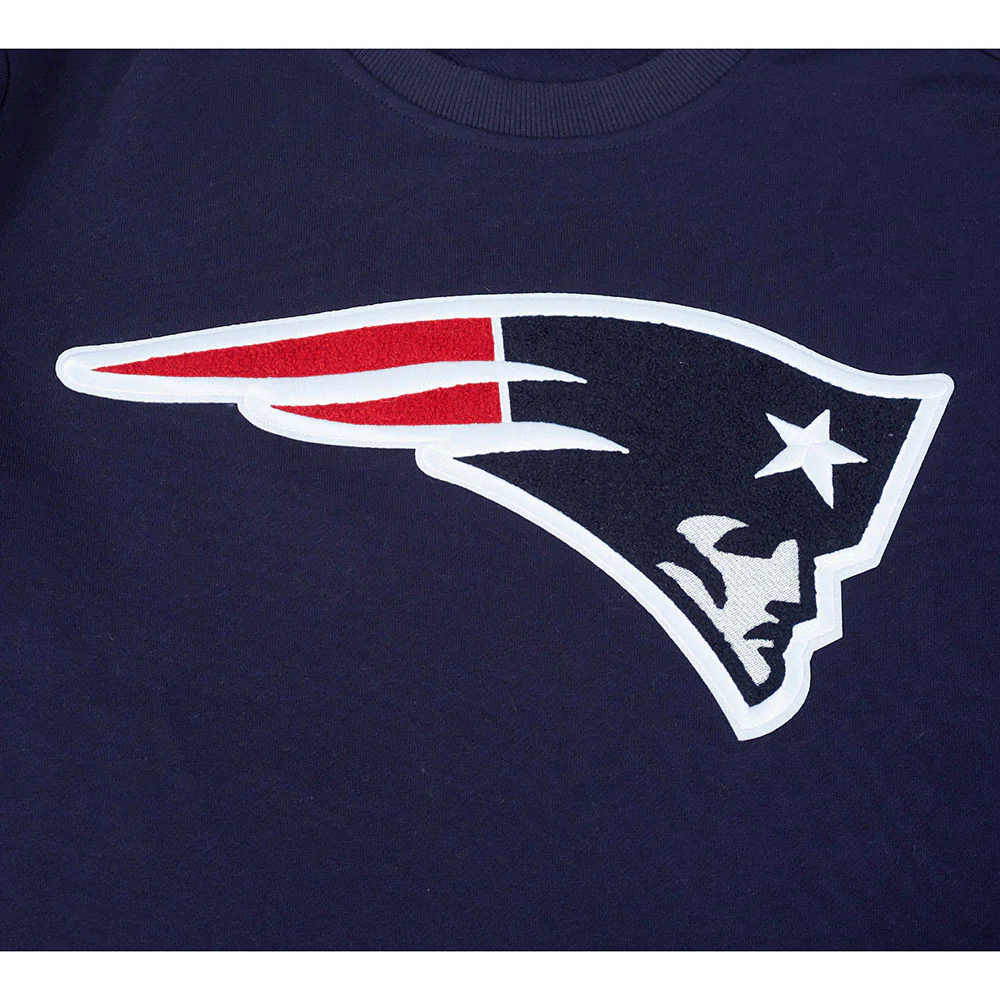 NFL NEW ENGLAND PATRIOTS MASHUP MEN'S RIB CREWNECK (MIDNIGHT NAVY/RED/MIDNIGHT NAVY) - Image 5
