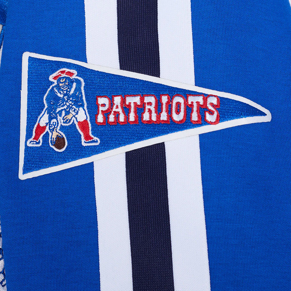 NFL NEW ENGLAND PATRIOTS PRO GAME DAY RETRO JACKET (ROYAL BLUE/WHTE/MIDNIGHT NAVY) - Image 7