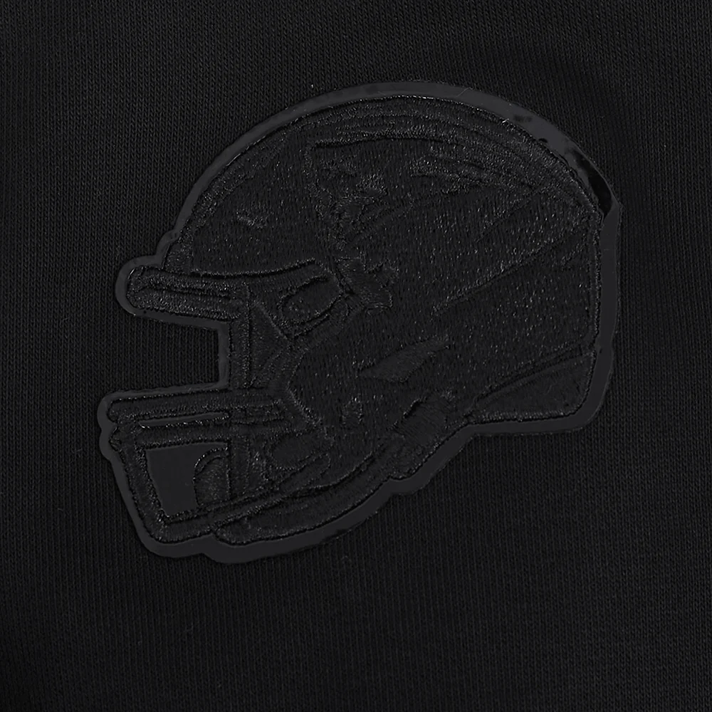 NFL NEW ENGLAND PATRIOTS TRIPLE BLACK WOMEN'S FLC CREWNECK (TRIPLE BLACK WOMEN'S) - Image 12