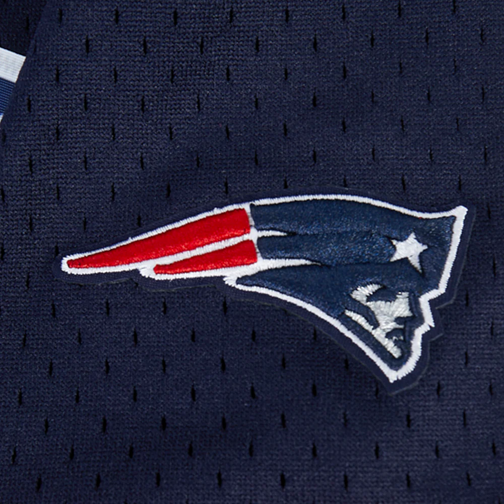 NFL NEW ENGLAND PATRIOTS CLASSIC TODDLER BOY'S MESH BUTTON DOWN SHIRT (MIDNIGHT NAVY/RED) - Image 6