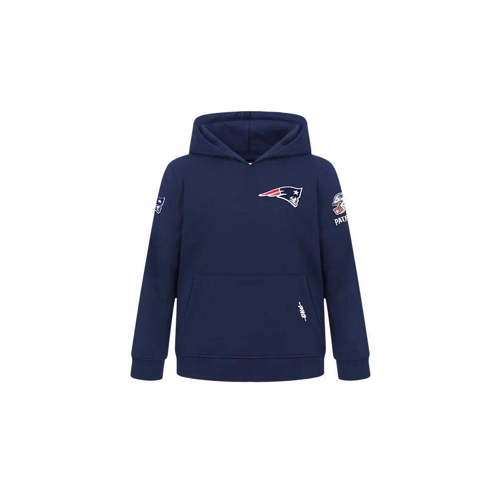 NFL NEW ENGLAND PATRIOTS CLASSIC TODDLER BOYS FLEECE PULLOVER HOODIE (MIDNIGHT NAVY)