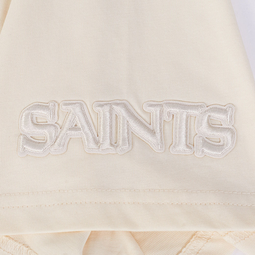 NFL NEW ORLEANS SAINTS NEUTRAL MEN'S COTTON JERSEY DROP SHOULDER TEE (EGGSHELL) - Image 6