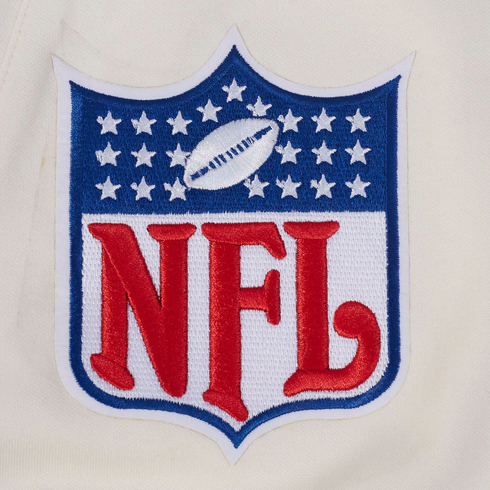 NFL NEW ORLEANS SAINTS PRO GAME DAY MEN'S RETRO JACKET (EGGSHELL/TAUPE/EGGSHELL) - Image 16