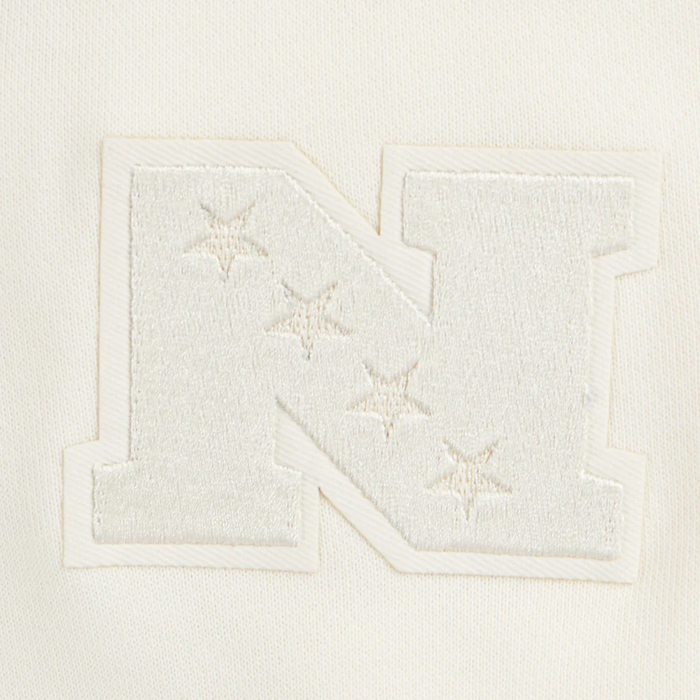 NFL NEW ORLEANS SAINTS NEUTRAL WOMEN'S FLEECE CREWNECK (EGGSHELL) - Image 7