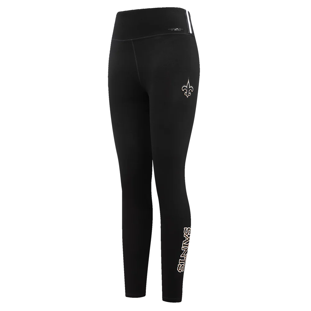 NFL NEW ORLEANS SAINTS CLASSIC WOMEN'S JERSEY LEGGING (BLACK)