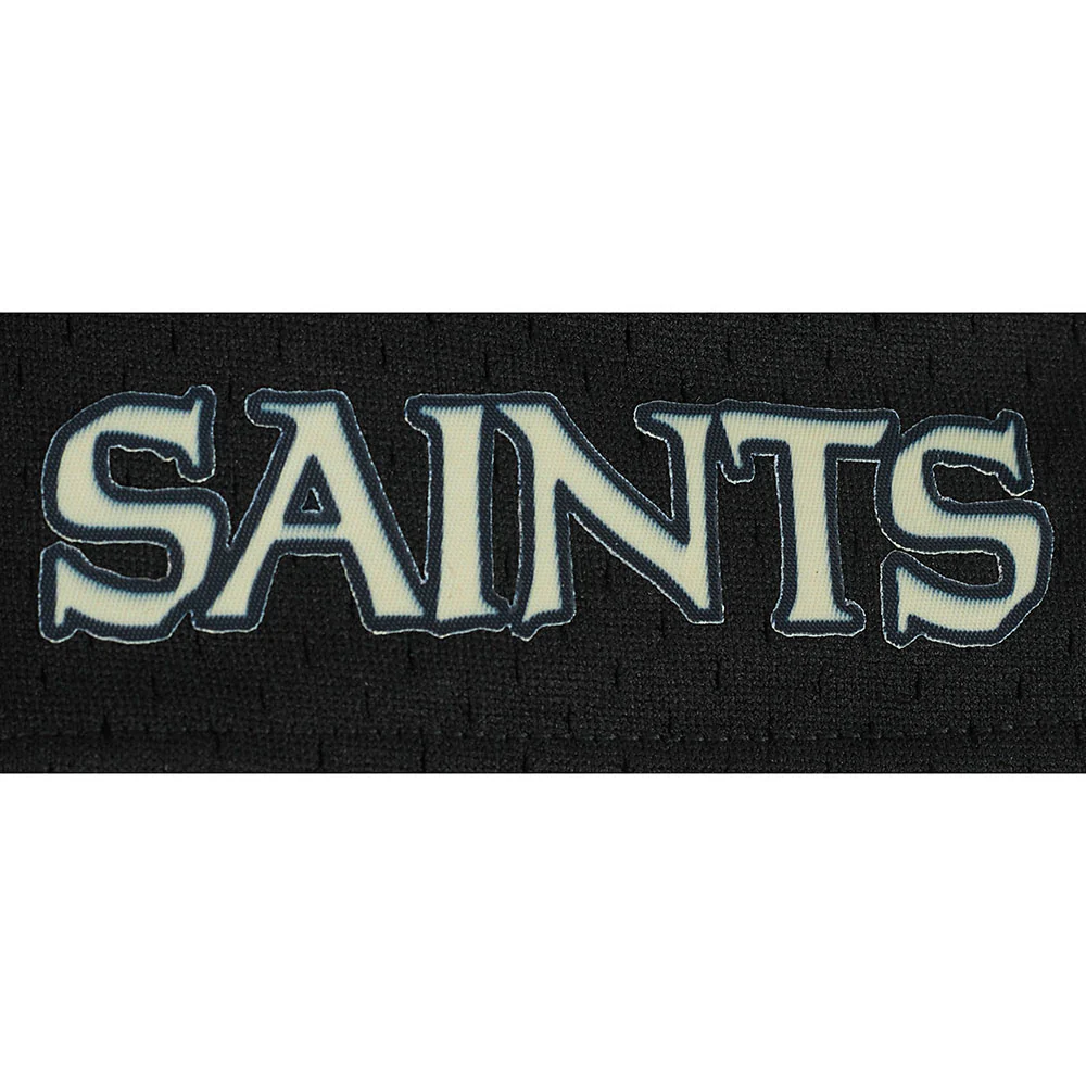 NFL NEW ORLEANS SAINTS CLASSIC LITTLE BOY'S MESH SHORT (BLACK) - Image 7