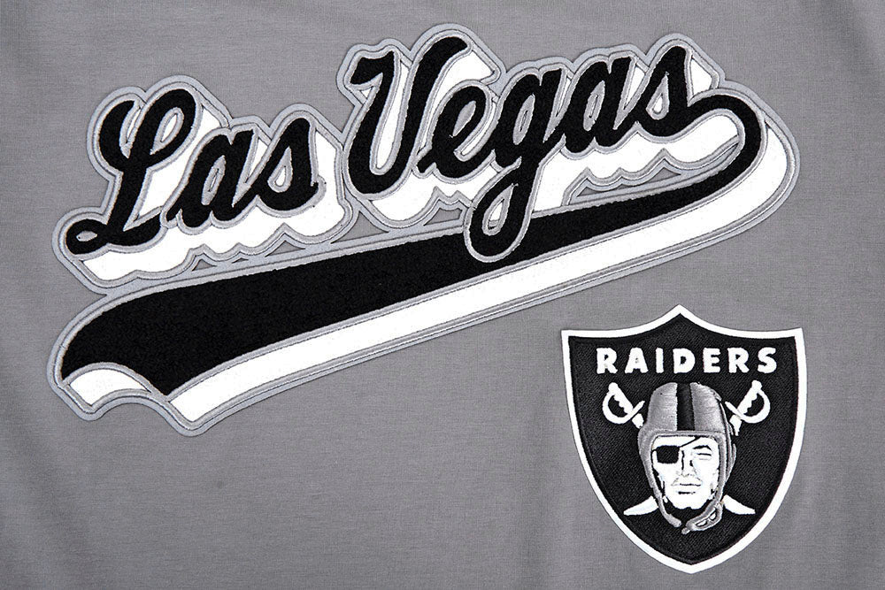 NFL LAS VEGAS RAIDERS SCRIPT TAIL MEN'S   TEE (GRAY) - Image 8