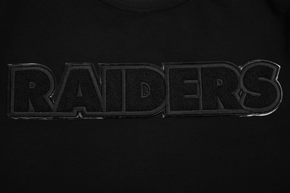 NFL LAS VEGAS RAIDERS TRIPLE BLACK MEN'S TEE (BLACK) - Image 7