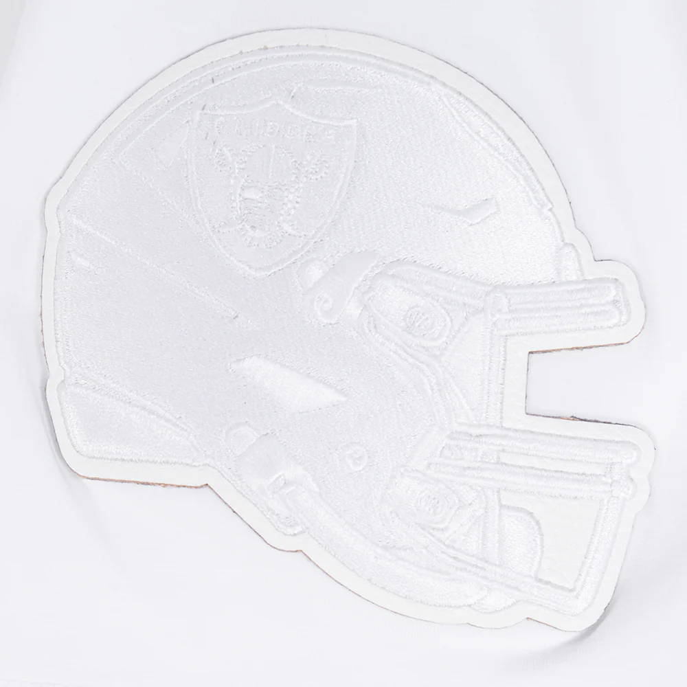 NFL LAS VEGAS RAIDERS WHITE OUT MEN'S SINGLE JERSEY TEE (WHITE) - Image 6