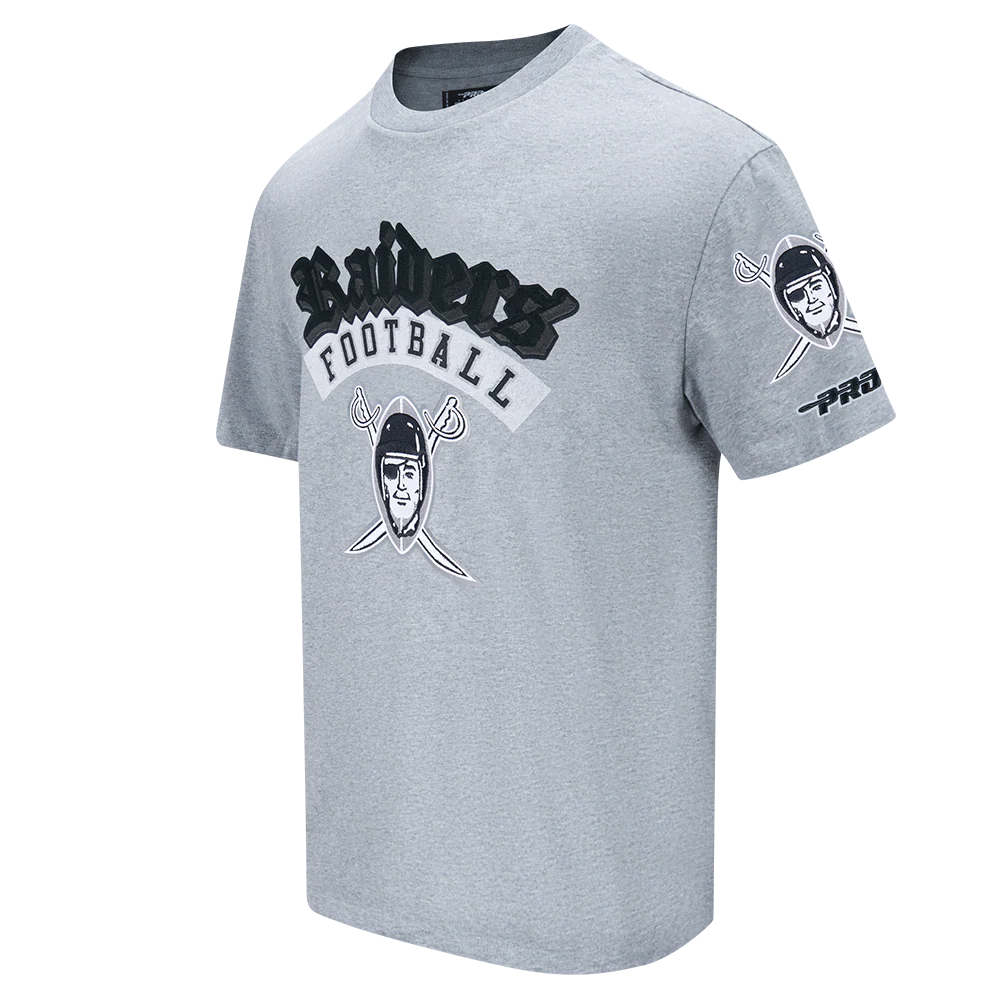 NFL LAS VEGAS RAIDERS BEST OF MEN'S CJ DROP SHOULDER TEE (DARK HEATHER GRAY) - Image 3