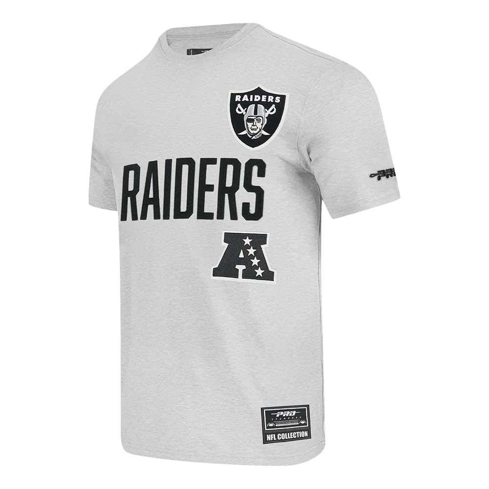 NFL LAS VEGAS RAIDERS MODERN ORIGINALS MEN'S SJ TEE (HEATHER GREY) - Image 3
