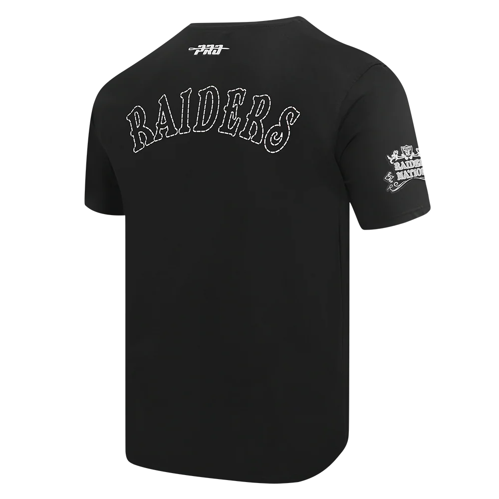 LAS VEGAS RAIDERS REBEL ATHLETICS MEN'S SJ TEE (BLACK) - Image 4