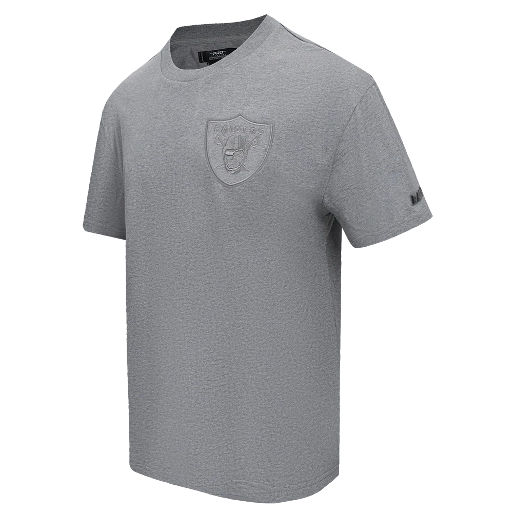 NFL LAS VEGAS RAIDERS NEUTRAL MEN'S DROP SHOULDER TEE (DARK HEATHER GRAY) - Image 2