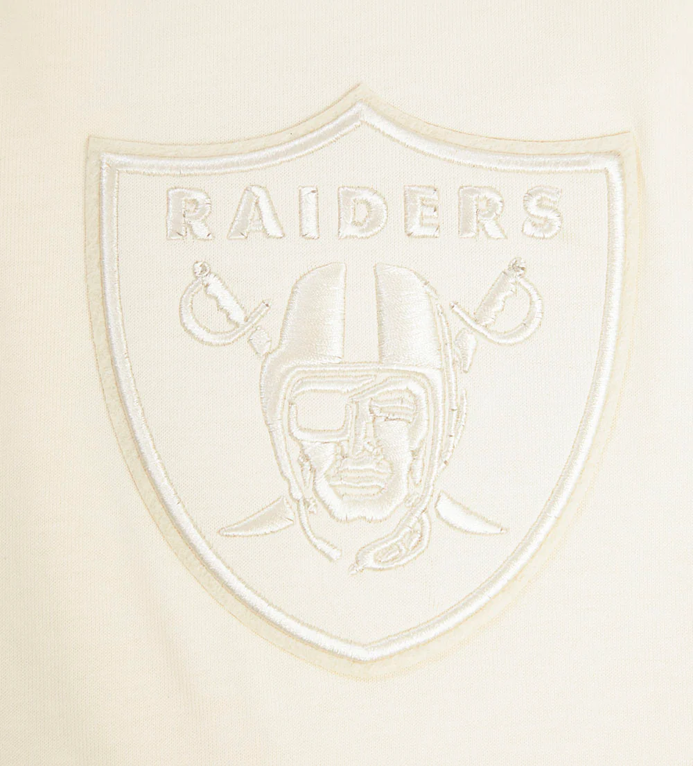 NFL LAS VEGAS RAIDERS NEUTRAL DROP SHOULDER MEN'S TEE (EGGSHELL) - Image 8
