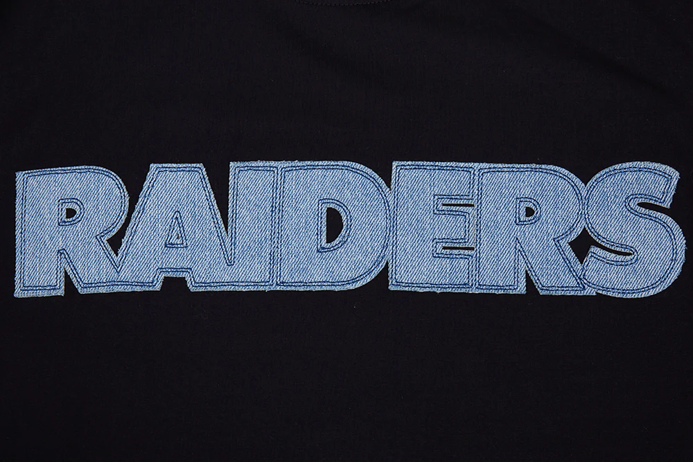NFL LAS VEGAS RAIDERS VARSITY BLUES MEN'S TEE (BLACK) - Image 5