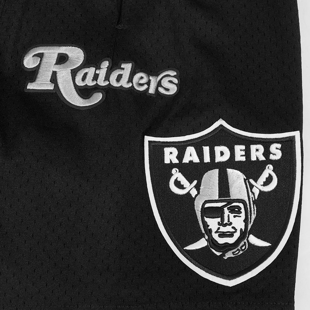 NFL LAS VEGAS RAIDERS SOUVENIR MEN'S MESH SHORT (BLACK) - Image 6