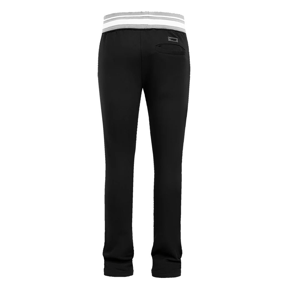NFL LAS VEGAS RAIDERS SCRIPT TAIL MEN'S RIB FLEECE SWEATPANT (BLACK/GRAY) - Image 4