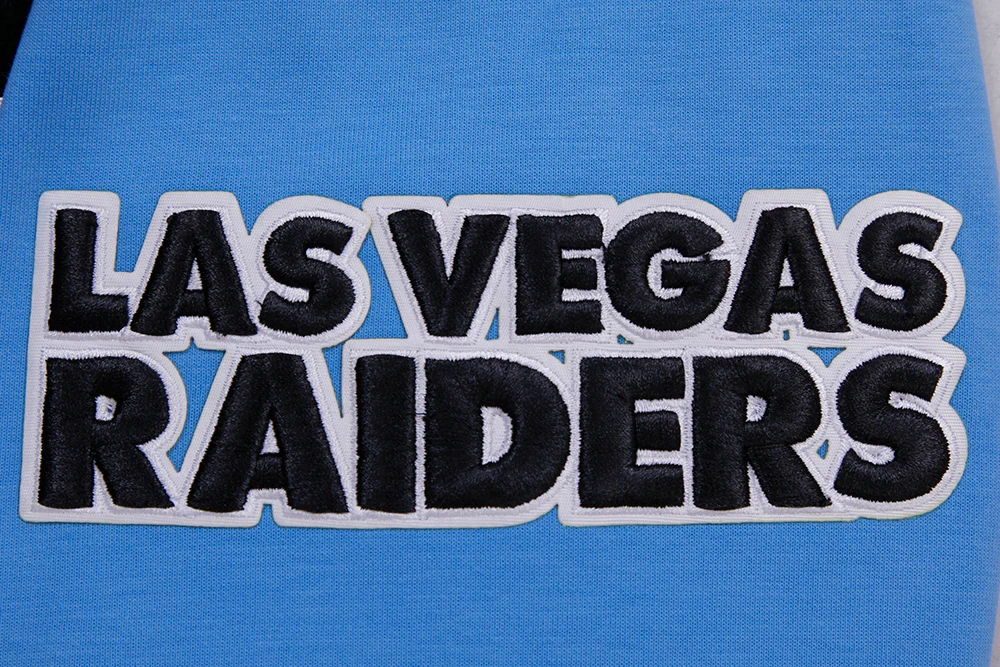 NFL LAS VEGAS RAIDERS CLASSIC CHENILLE MEN'S PULLOVER HOODIE (UNIVERSITY BLUE) - Image 8