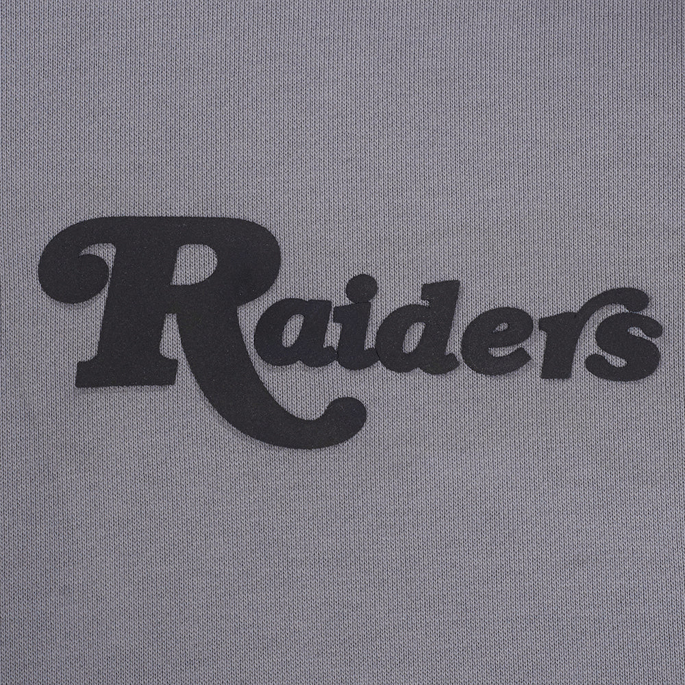 NFL LAS VEGAS RAIDERS SOUVENIR MEN'S FLEECE PULLOVER HOODIE (GRAY) - Image 8