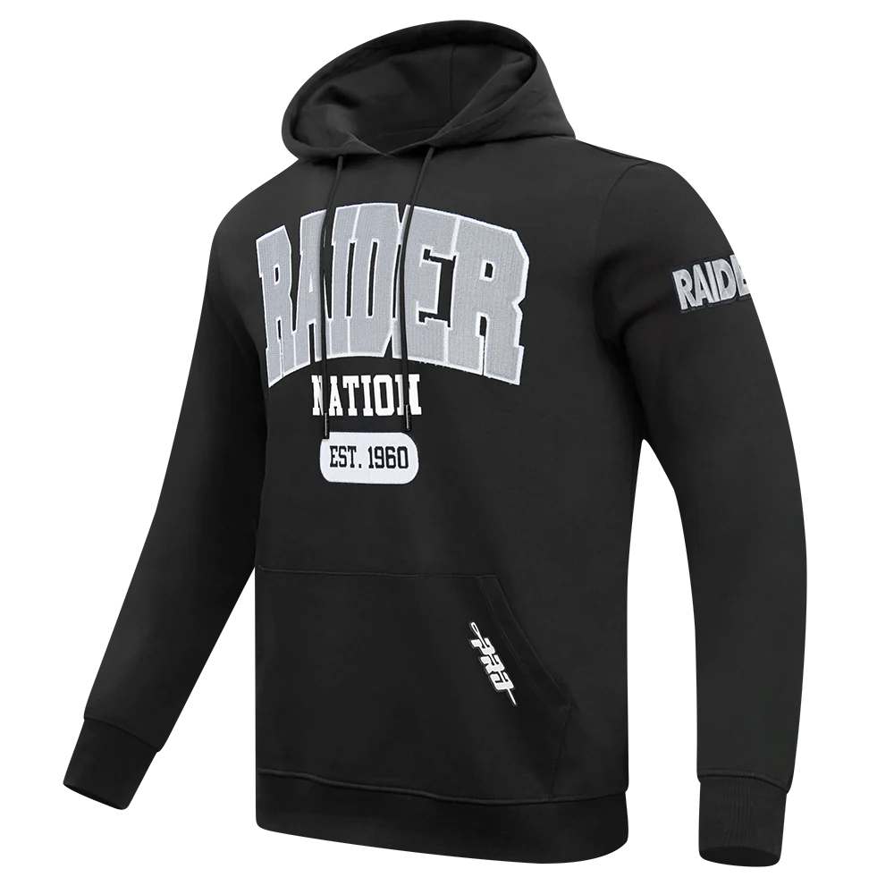 NFL LAS VEGAS RAIDERS CITY ARCH MEN'S FLC PO HOODIE (BLACK) - Image 4