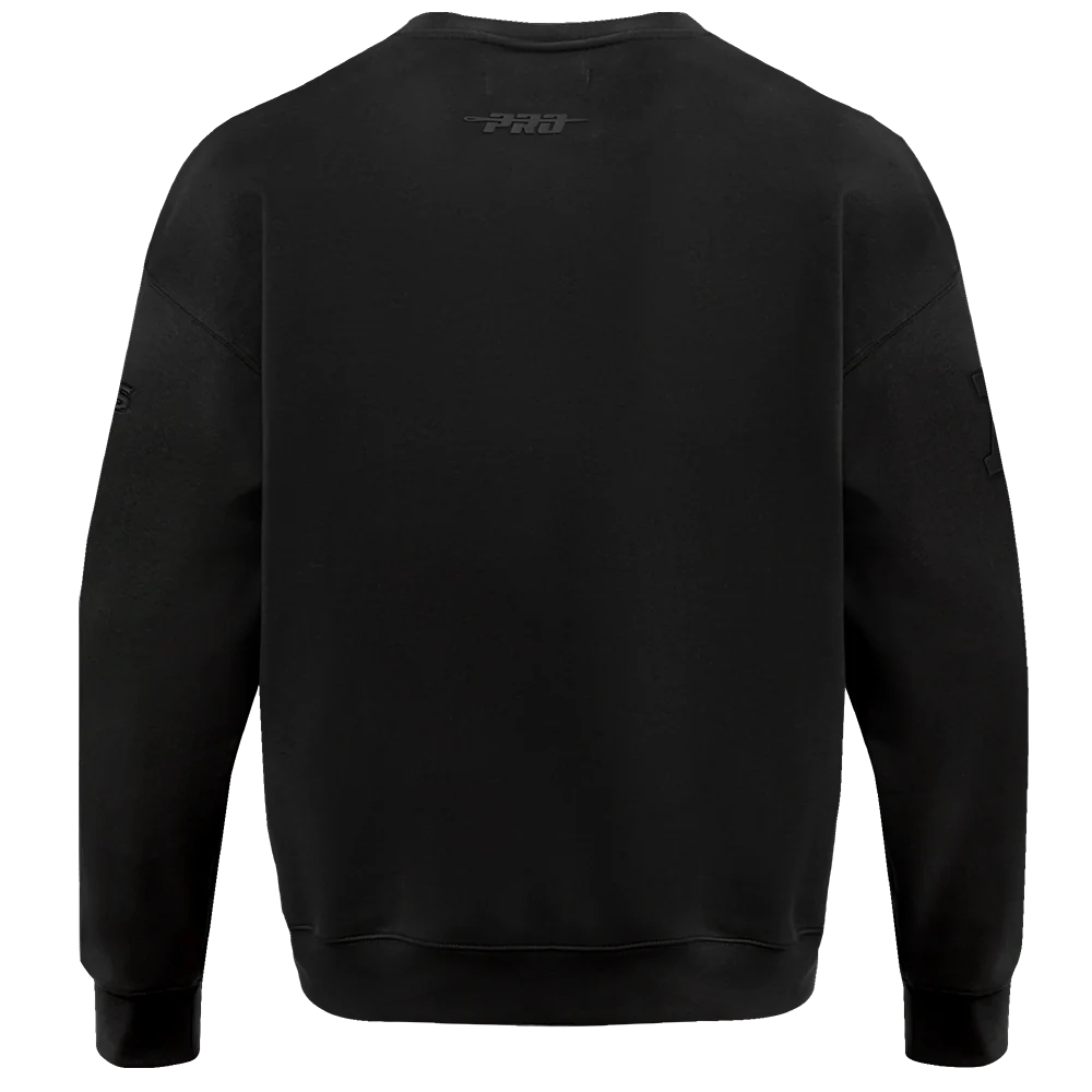 NFL LAS VEGAS RAIDERS NEUTRAL DROP SHOULDER FLEECE CREWNECK (BLACK) - Image 4