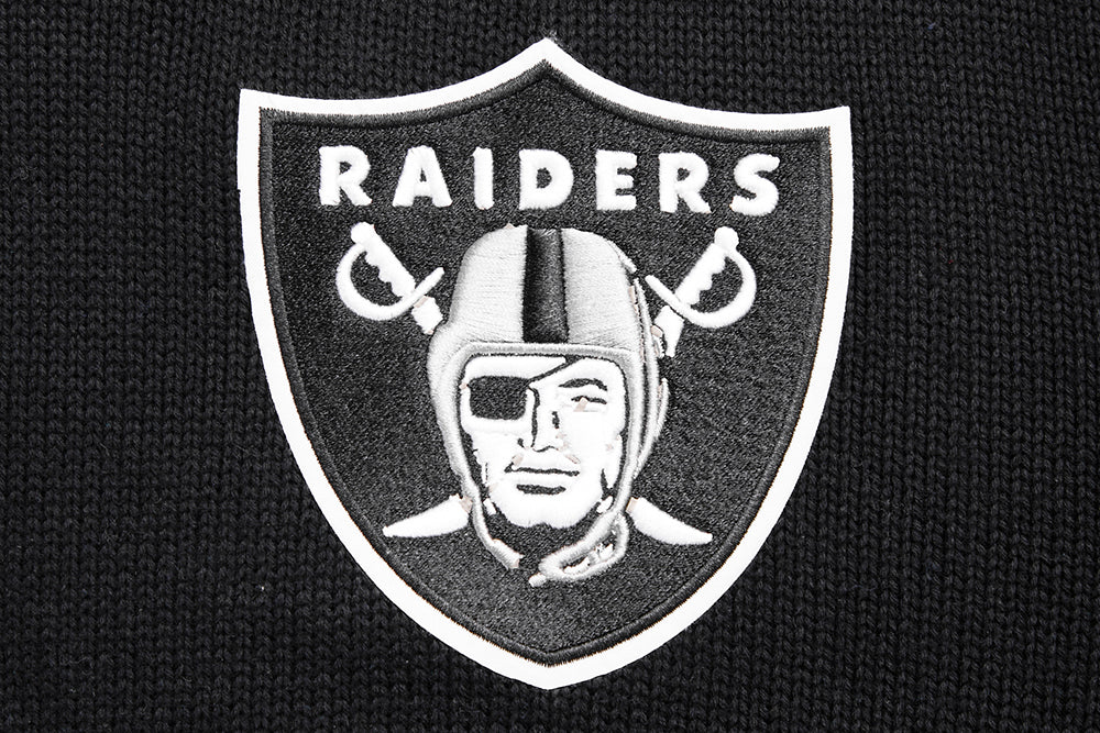 NFL LAS VEGAS RAIDERS CLASSIC MEN'S CREWNECK SWEATER (BLACK) - Image 5