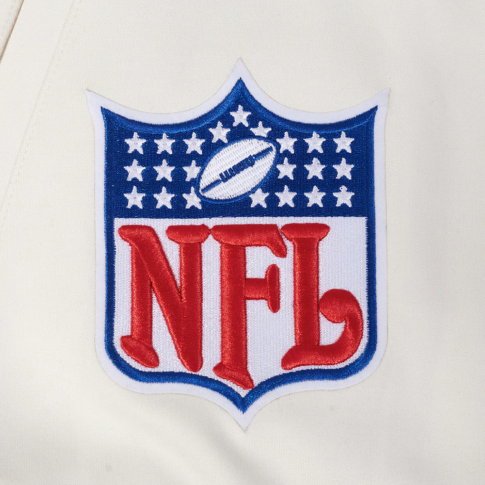 NFL LAS VEGAS RAIDERS PRO GAME DAY MEN'S RETRO JACKET (EGGSHELL/TAUPE/EGGSHELL) - Image 6