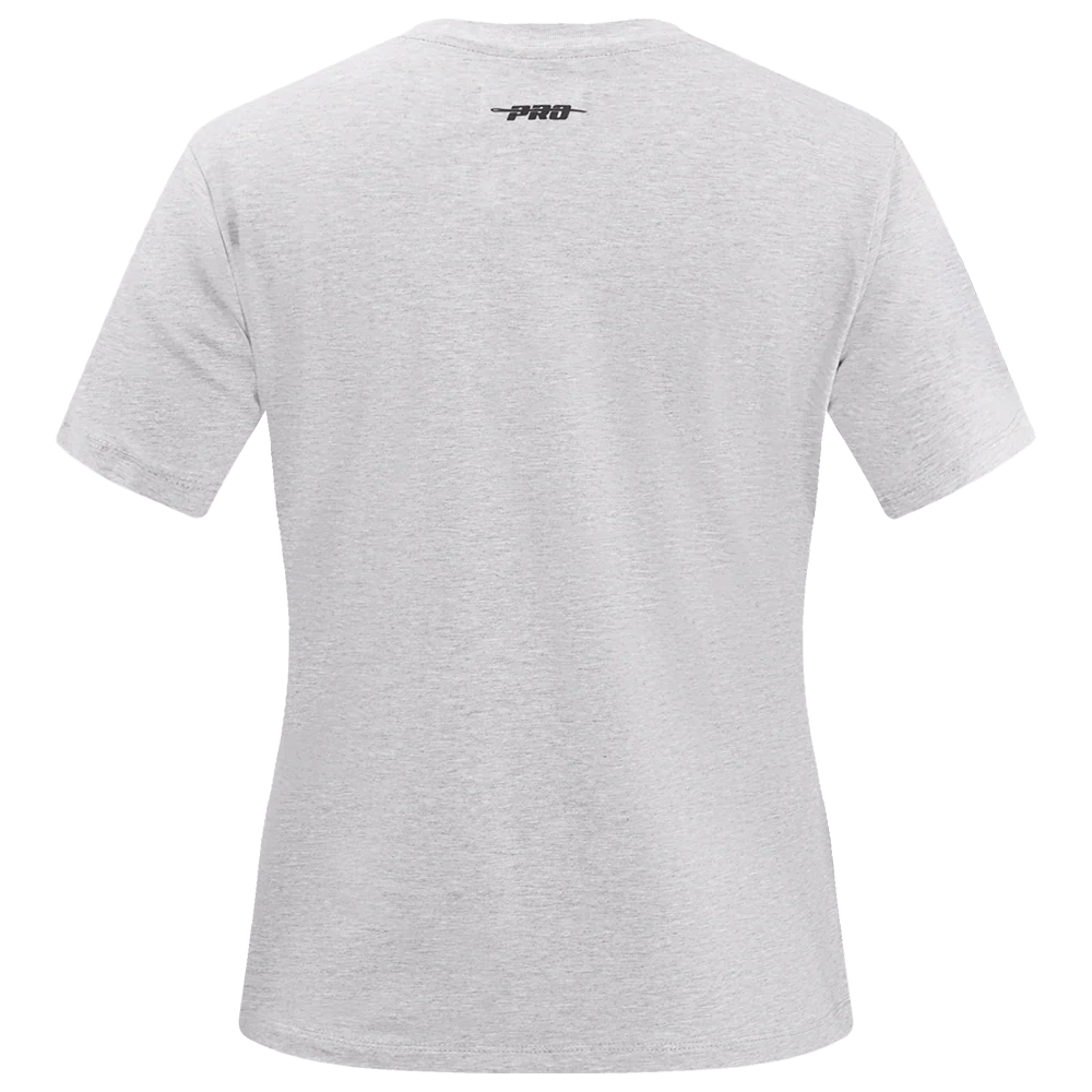 NFL LAS VEGAS RAIDERS CLASSIC SHORT SLEEVE WOMEN'S SLIM FIT TEE (HEATHER GREY) - Image 4