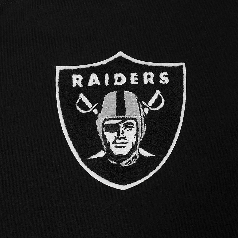 NFL LAS VEGAS RAIDERS MASHUP WOMEN'S BOXY TEE (BLACK) - Image 5