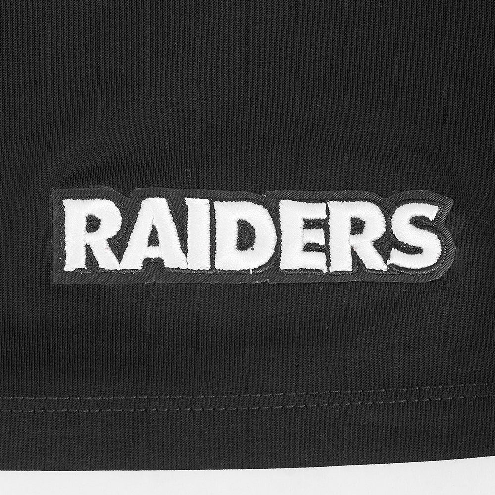NFL LAS VEGAS RAIDERS GAME DAY CLASSICS WOMEN'S SINGLE JERSEY BABY DOLL TEE (BLACK) - Image 6