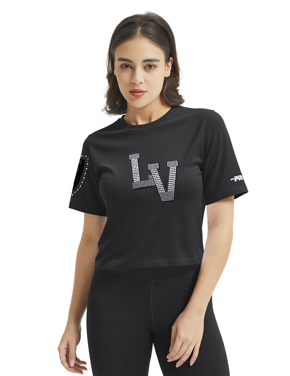NFL LAS VEGAS RAIDERS RENEGADE WOMEN'S BABY DOLL TEE (BLACK)