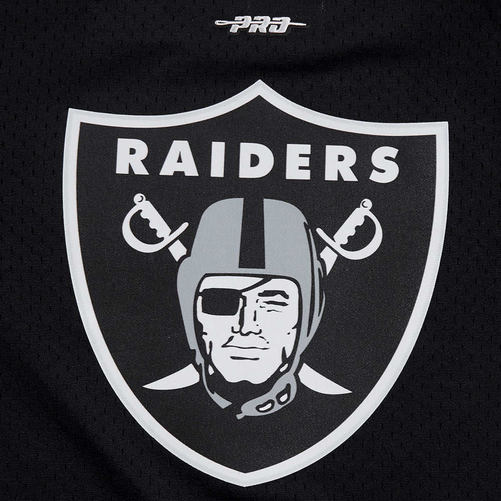 NFL LAS VEGAS RAIDERS CLASSIC BIG BOYS SHORT SLEEVE MESH TEE (BLACK/GRAY) - Image 17