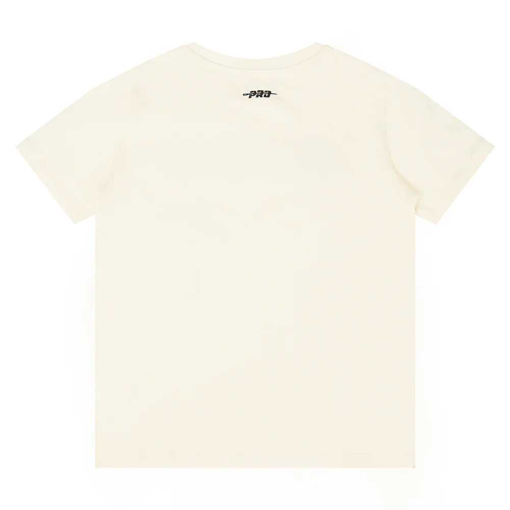 NFL LAS VEGAS RAIDERS RETRO CLASSIC SINGLE JERSEY BIG BOYS SINGLE JERSEY TAPING TEE (EGGSHELL/ BLACK) - Image 11