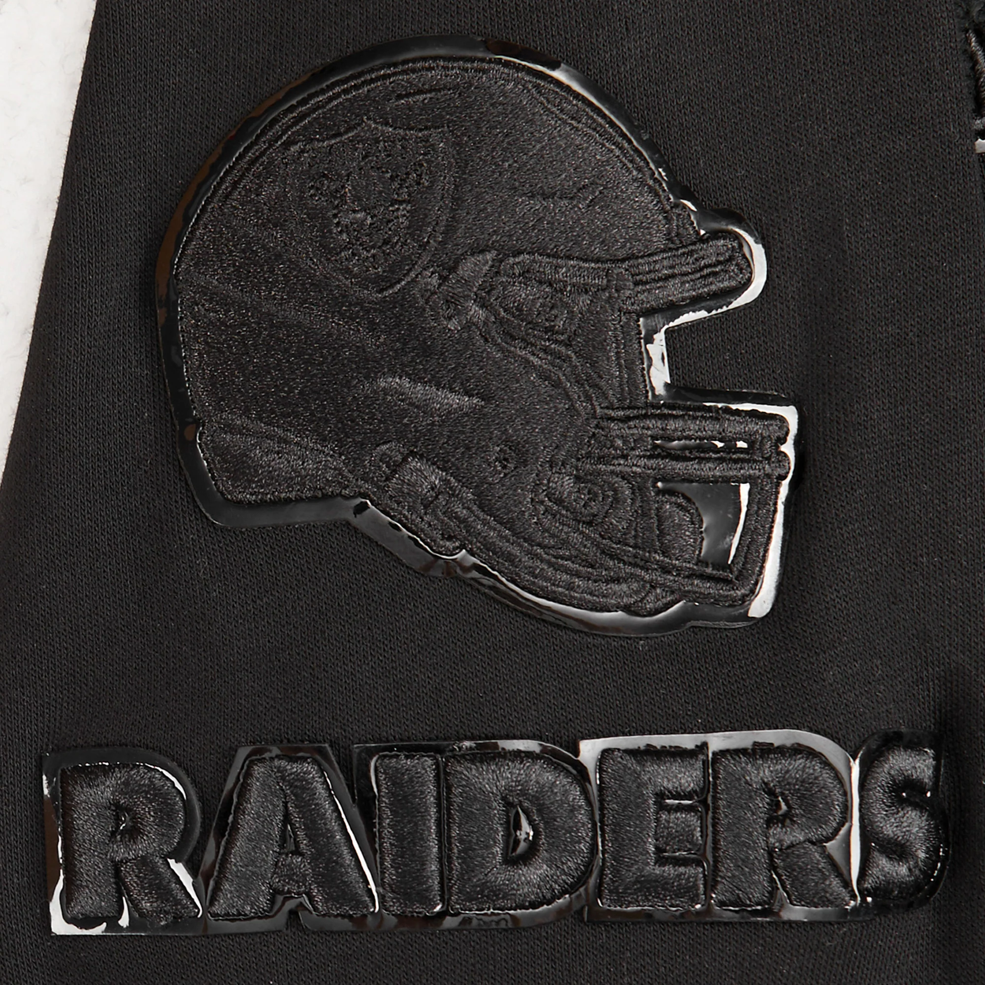 NFL LAS VEGAS RAIDERS TRIPLE BLACK BIG BOYS FLEECE PULLOVER HOODIE (BLACK) - Image 4