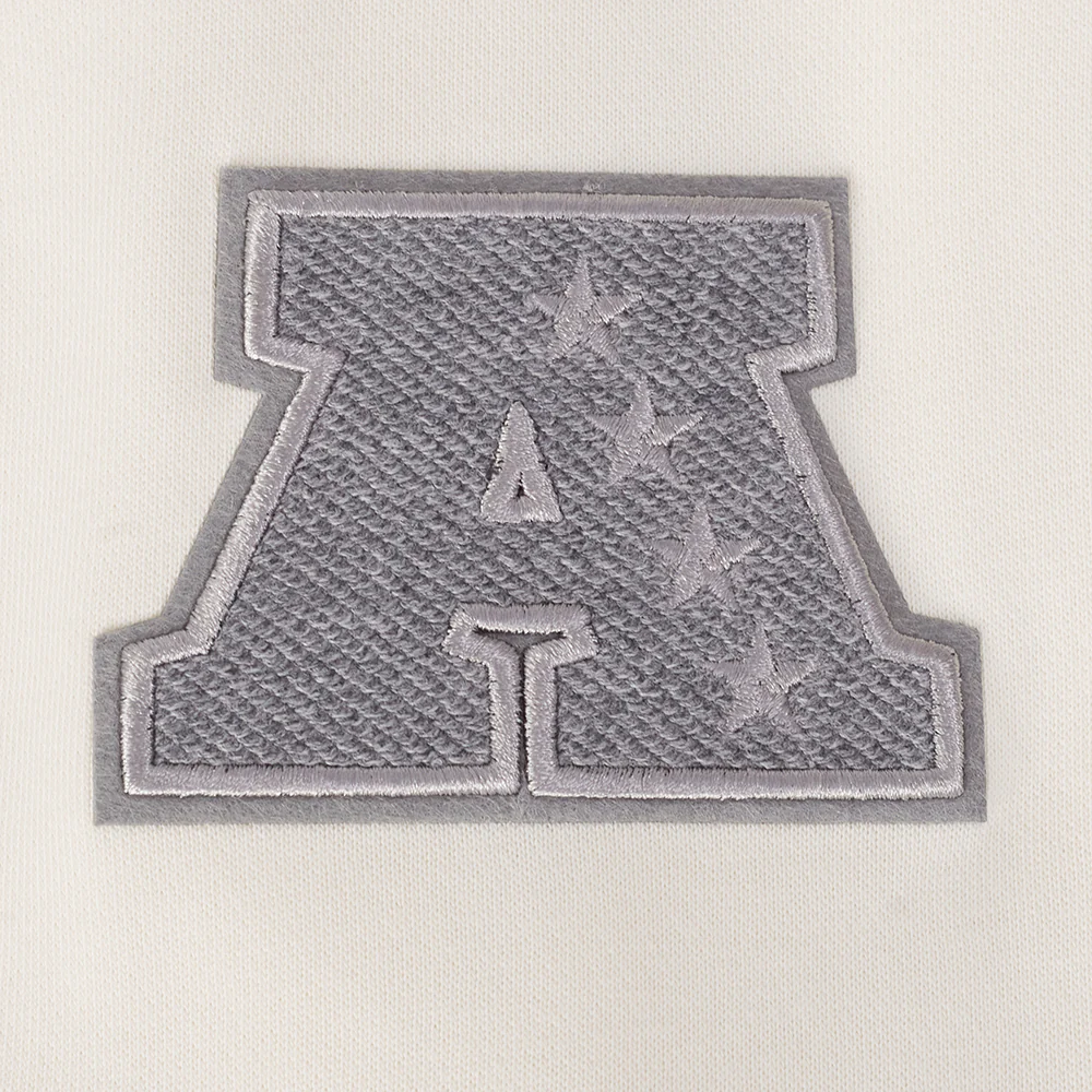 NFL LAS VEGAS RAIDERS REVERSE FRENCH TERRY WOMEN'S FLEECE CREWNECK (EGGSHELL) - Image 6