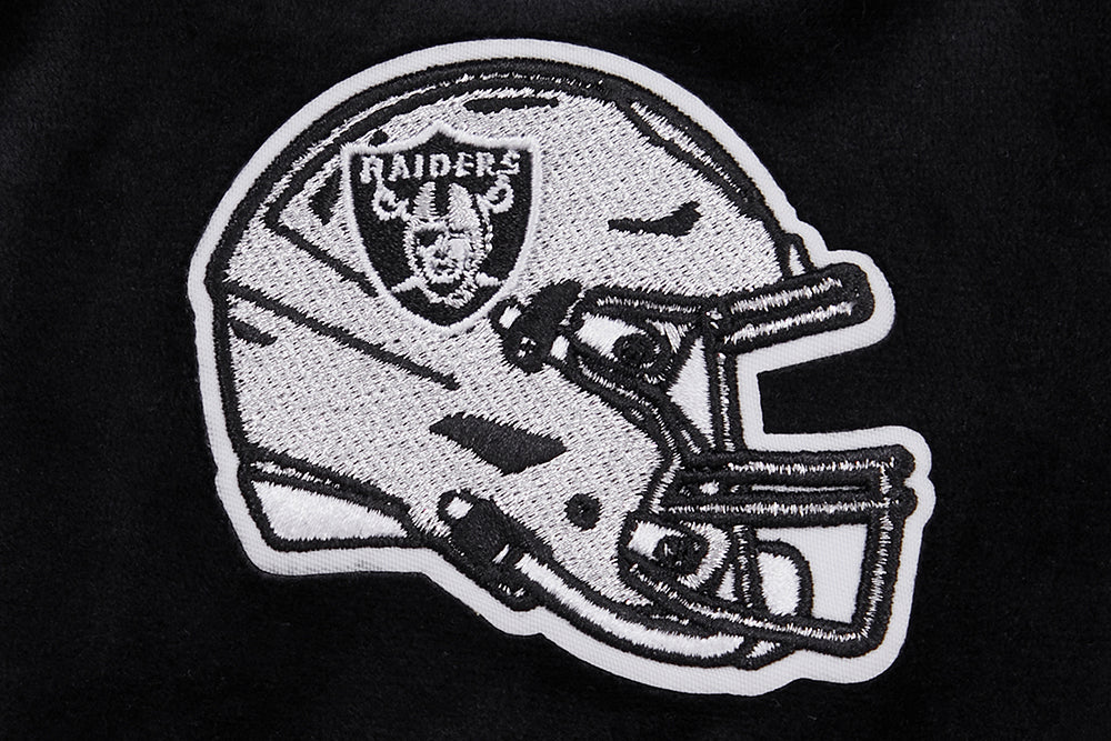 NFL LAS VEGAS RAIDERS CLASSIC WOMEN'S VELOUR SHORT (BLACK) - Image 5