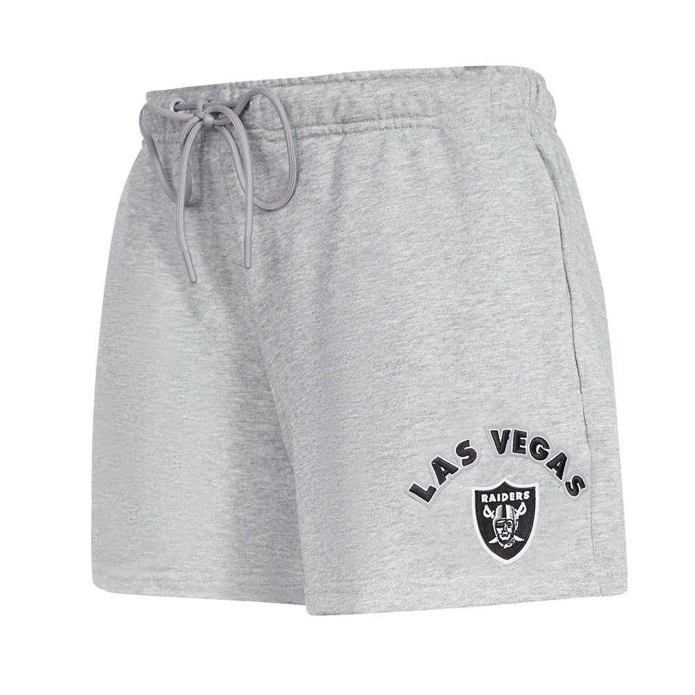 NFL LAS VEGAS RAIDERS CLASSIC WOMEN'S FLEECE SHORT (HEATHER GREY)