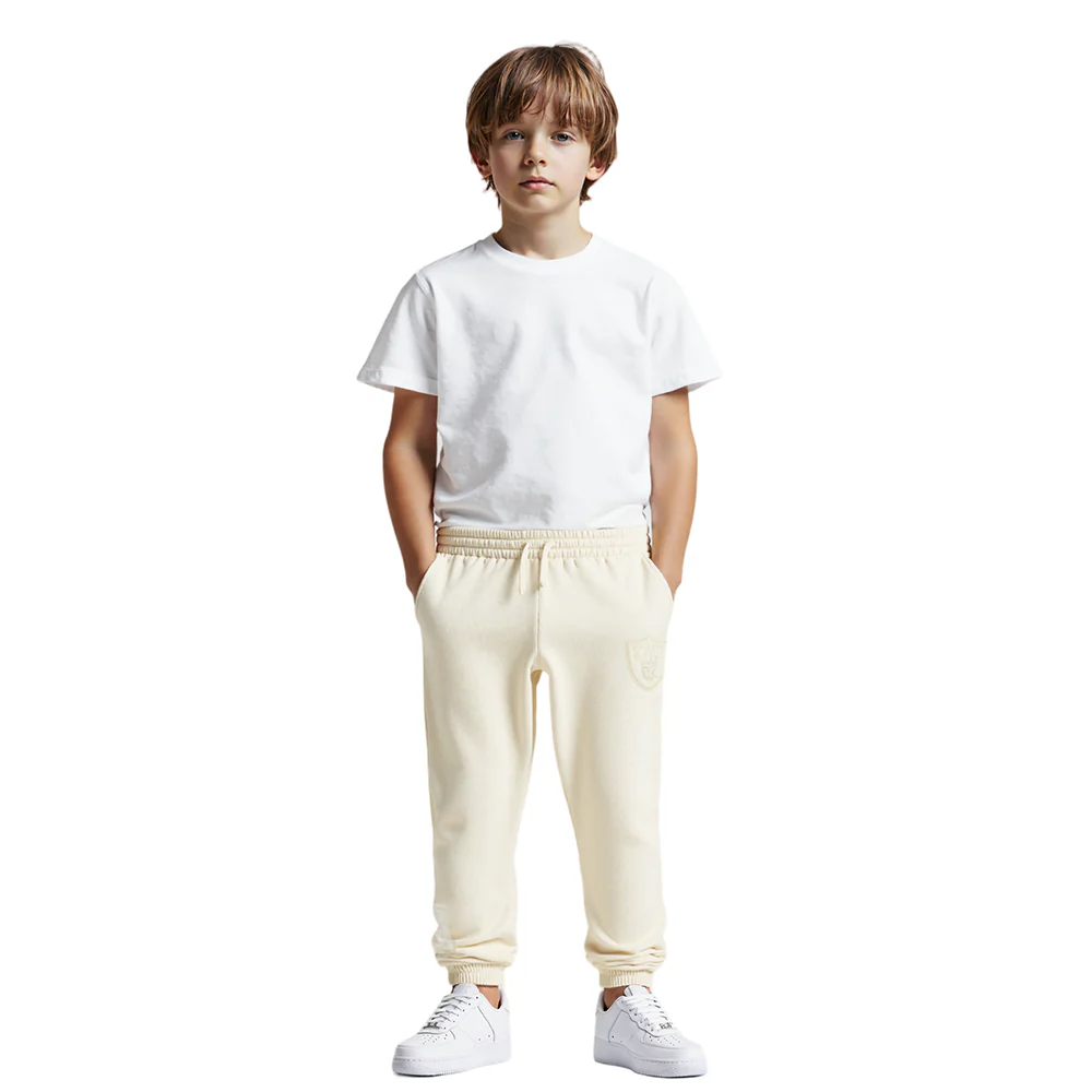 NFL LAS VEGAS RAIDERS NEUTRAL LITTLE BOYS FLEECE SWEATPANT (EGGSHELL) - Image 11