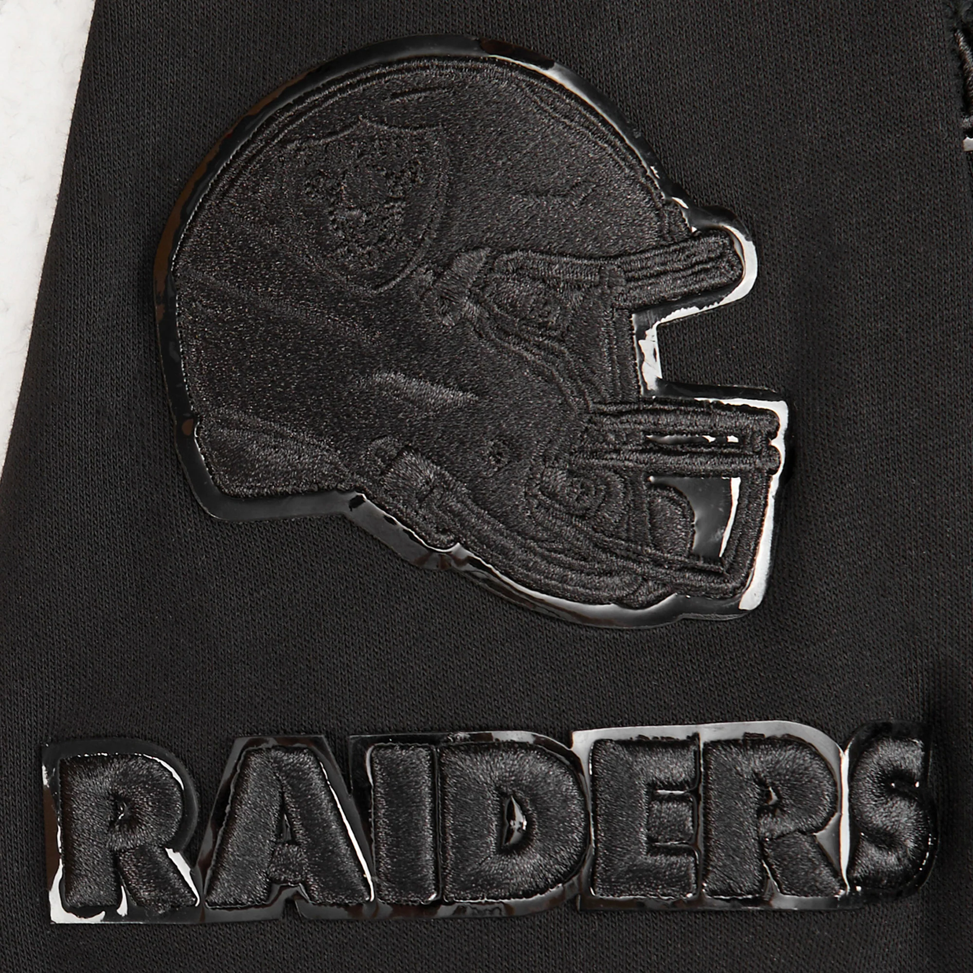 NFL LAS VEGAS RAIDERS TRIPLE BLACK LITTLE BOYS FLEECE PULLOVER HOODIE (BLACK) - Image 5