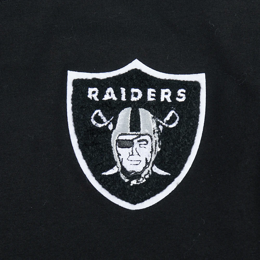NFL LAS VEGAS RAIDERS CLASSIC LITTLE GIRL'S SS BOXY TEE (BLACK) - Image 10