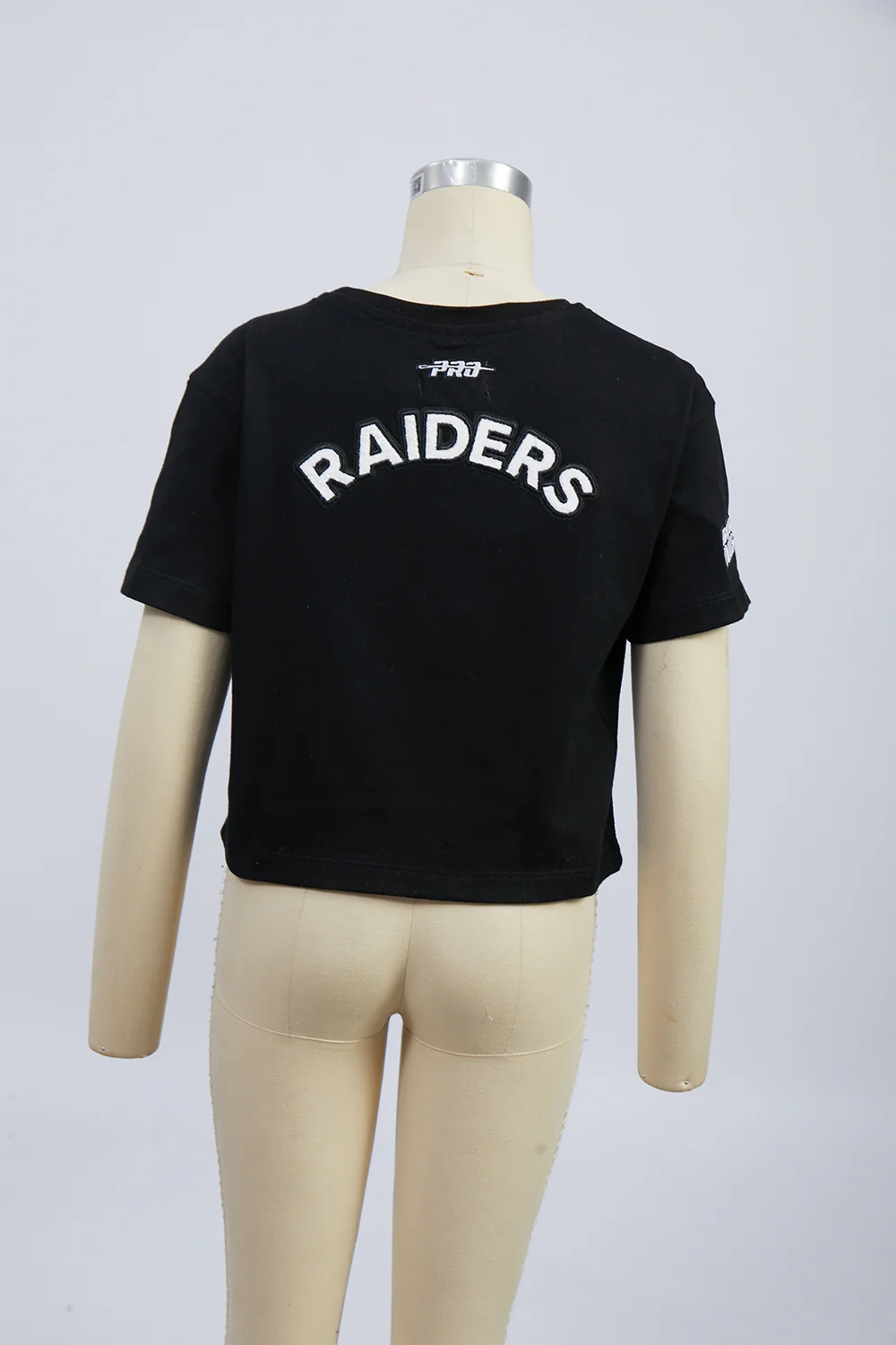 NFL LAS VEGAS RAIDERS CLASSIC LITTLE GIRL'S SS BOXY TEE (BLACK) - Image 5