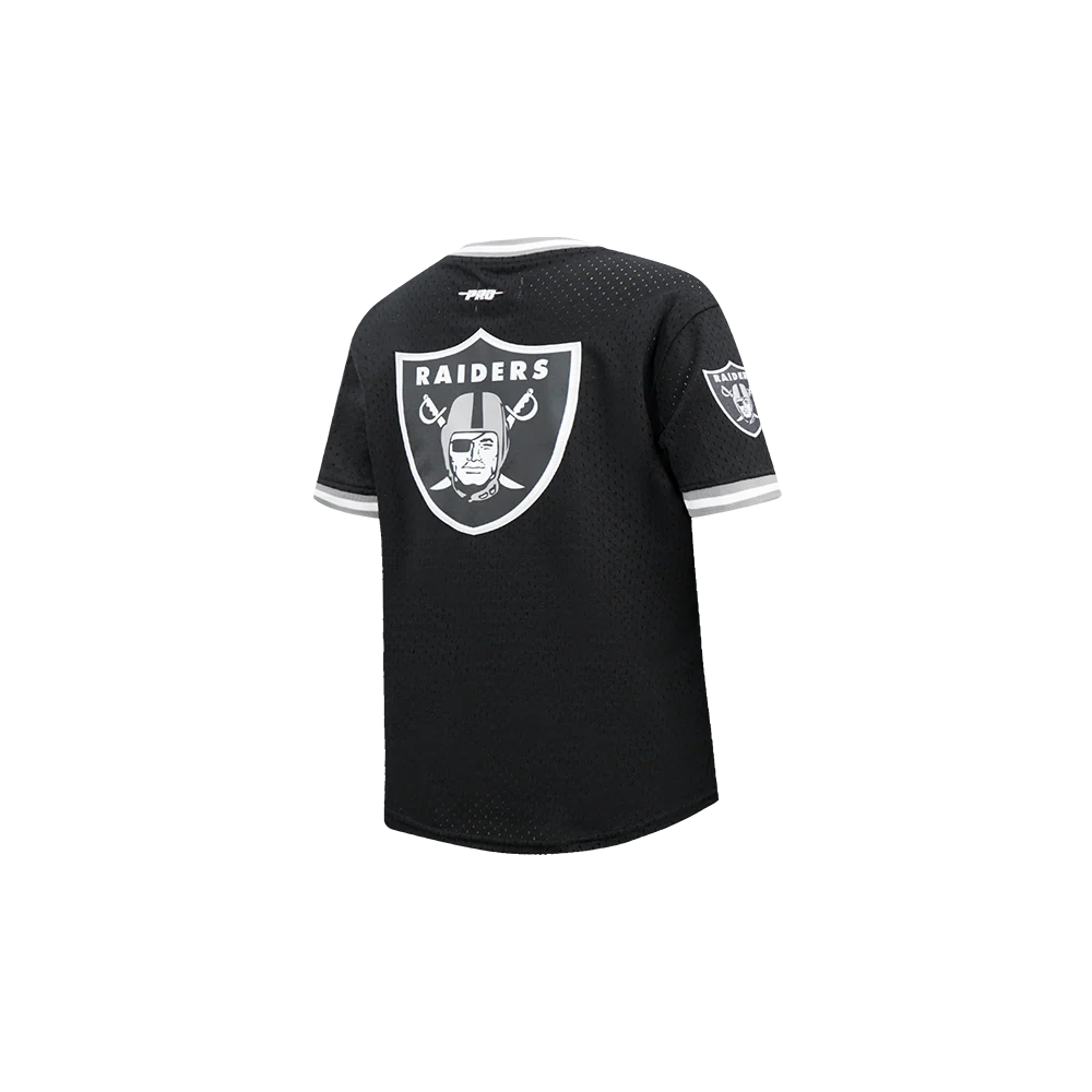 NFL LAS VEGAS RAIDERS CLASSIC TODDLER BOYS SHORT SLEEVE MESH TEE (BLACK/GRAY) - Image 6