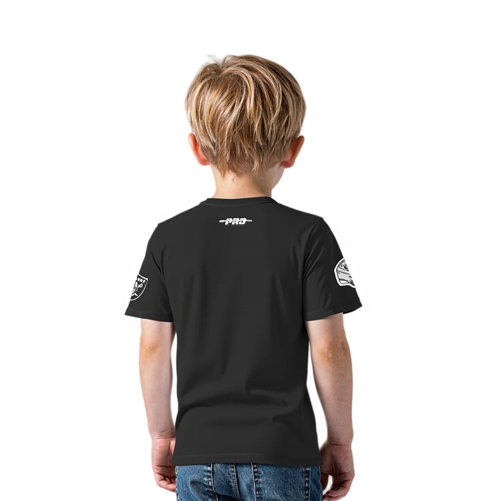NFL LAS VEGAS RAIDERS CLASSIC TODDLER BOYS SHORT SLEEVE TEE (BLACK) - Image 2